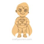 Kids Cartoon Superman design 1