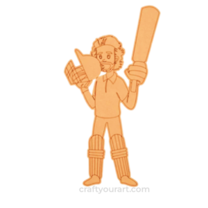 Batsman cricket design 4