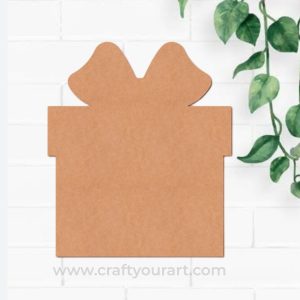 Wrapped Gift Cutout MDF Design 1