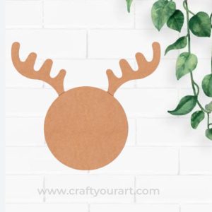 Christmas Reindeer Round Pre Marked Design 1